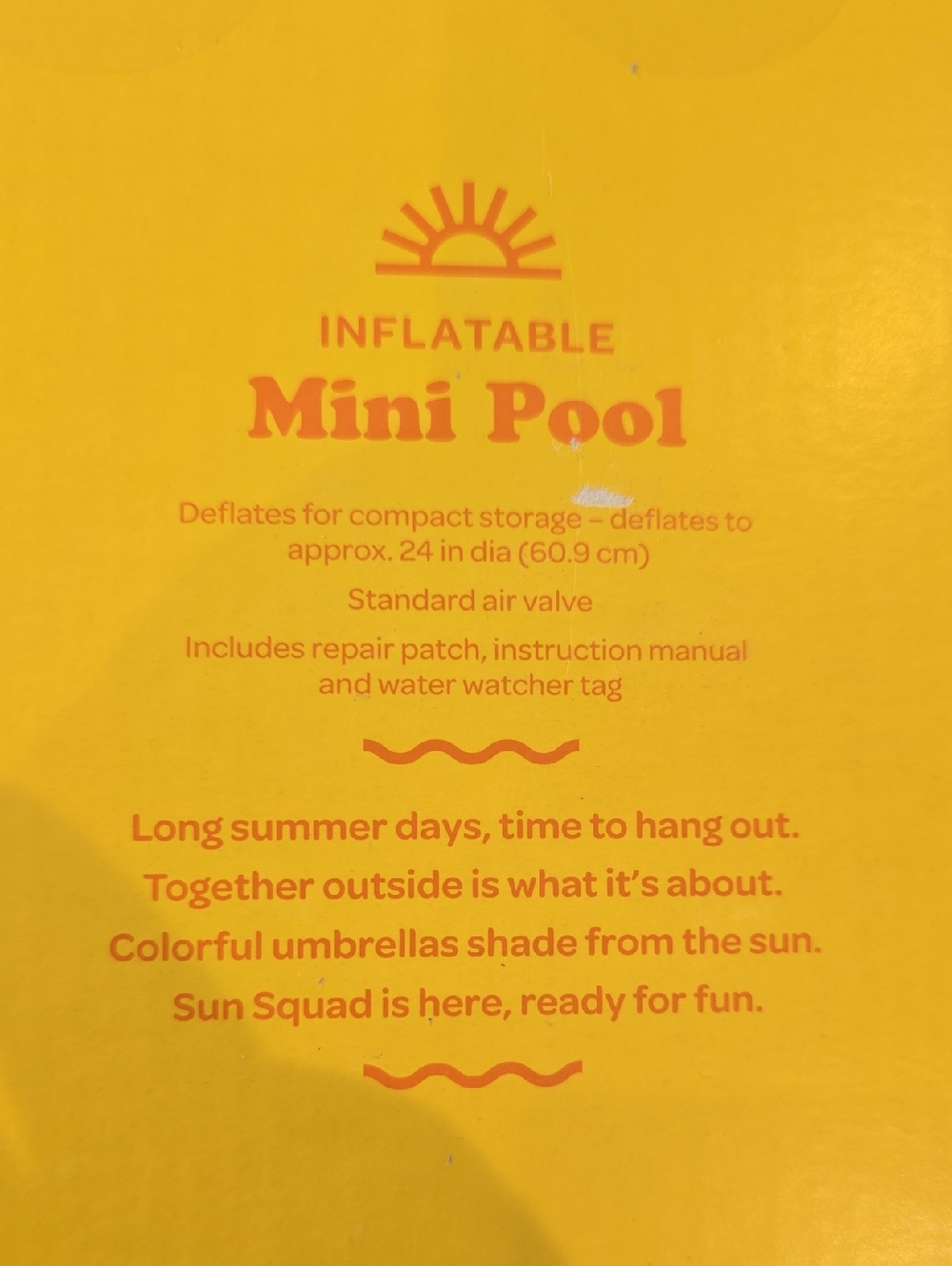 Sun Squad Inflatable Mini Pool - Picture 4 of 4